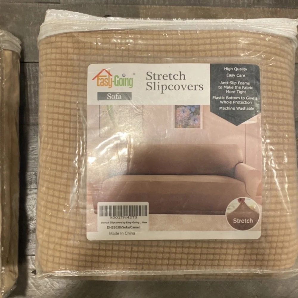 Sofa Slipcover, beige color, brand new in package